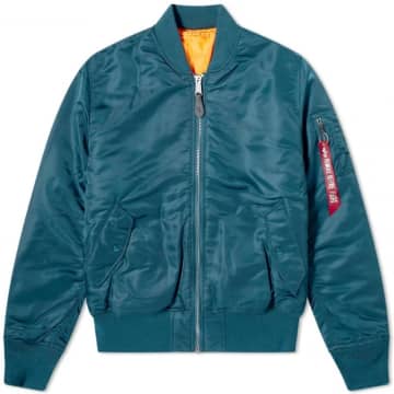 Alpha Industries Classic Ma-1 Jacket Navy In Blue