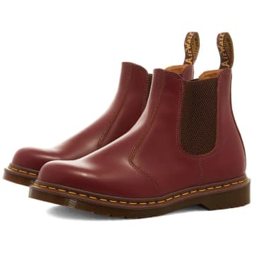Dr. Martens' Vintage 2976 Chelsea Boot Made In England Quilon Oxblood