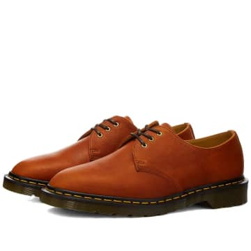 Dr. Martens' Dr. Martens 1461 Classic Oiled Shoulder Made In England Dark Tan In Neutrals