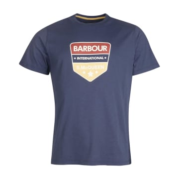 Barbour International Smq Benning T-shirt Navy In Blue