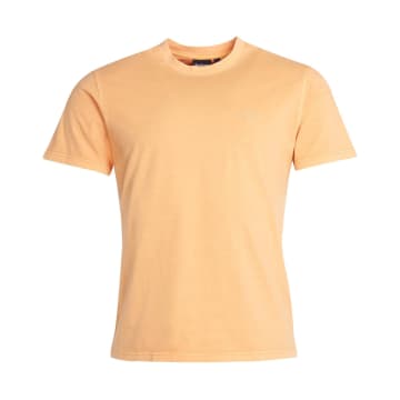 Barbour Garment Dyed T-shirt Coral Sands In Pink