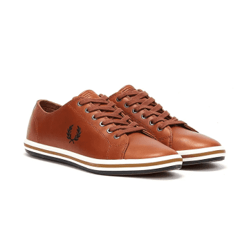 Fred Perry Kingston Leather B4333 C55 Tan In Neutrals