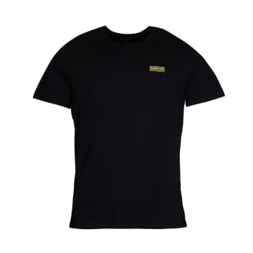 Shop Barbour International Essential Small Logo T-shirt Black