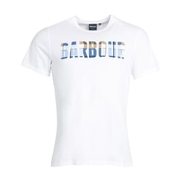 Barbour Thurso T-shirt In Cotton Jersey In White