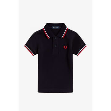 Fred Perry My First  Shirt Navy 0-12 Month In Blue