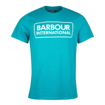 Barbour International Essential Large Logo T-shirt Shaded Spruce