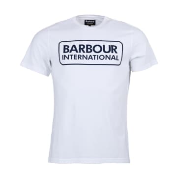 Barbour International Essential Large Logo T-shirt White