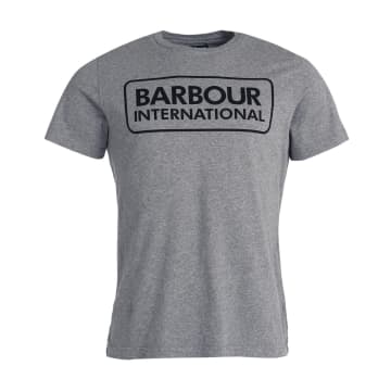 Barbour International Essential Large Logo T-shirt Anthracite