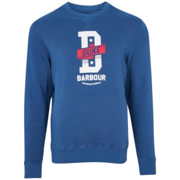 Barbour Famous Duke Sweatshirt Mid Blue