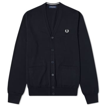 Shop Fred Perry Classic Cardigan Black