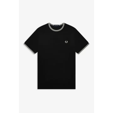 Shop Fred Perry Twin Tipped T-shirt Black