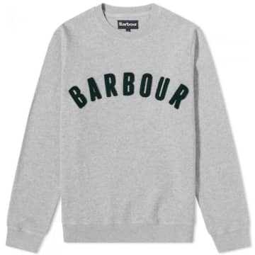 Barbour Prep Logo Crew Sweatshirt Grey Marl