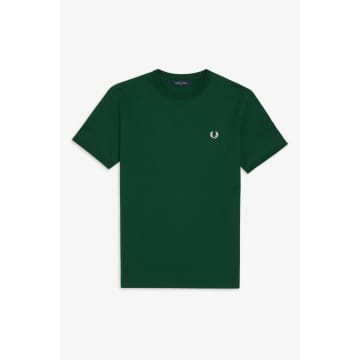 Fred Perry Ringer T-shirt Ivy In Green