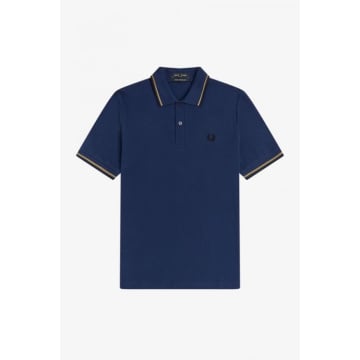 Fred Perry Reissues Original Twin Tipped Polo Blue Gold Black