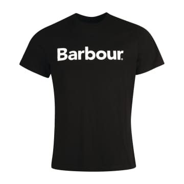 Shop Barbour Logo T-shirt Tee Black