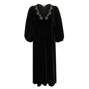 Part Two Thalea Black Embroidered Dress