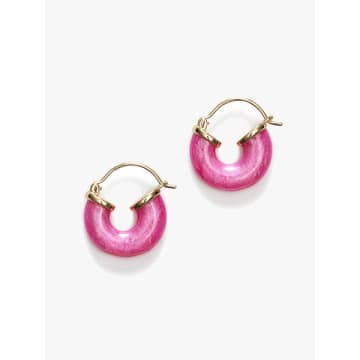 Anni Lu Petit Swell Hoops In Pink