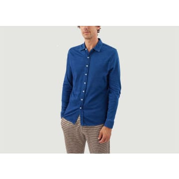 Les Garçons Faciles Paul Denim Shirt In Blue