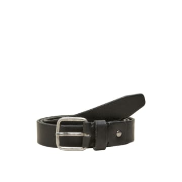 Selected Homme Selected Black Leather Belt