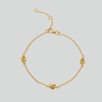 Auree Jewellery St Ives Gold Vermeil Knot Bracelet