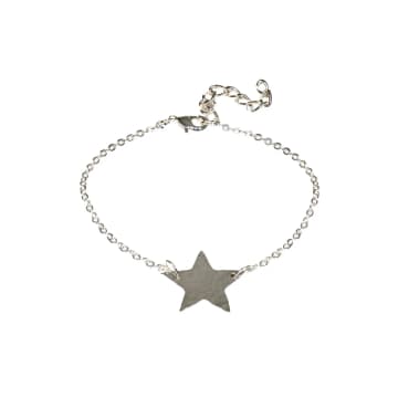Just Trade Silver Plated Star Bracelet In Metallic