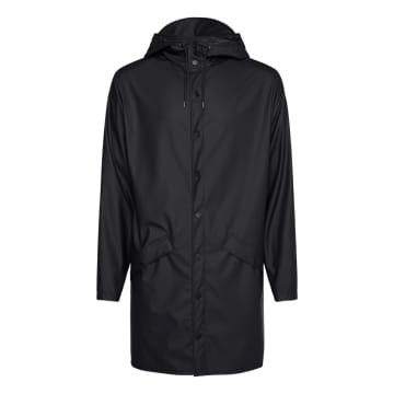 Shop Rains 12020 Long Jacket Black