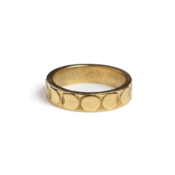 Rachel Entwistle Moon Phases Band Ring Gold