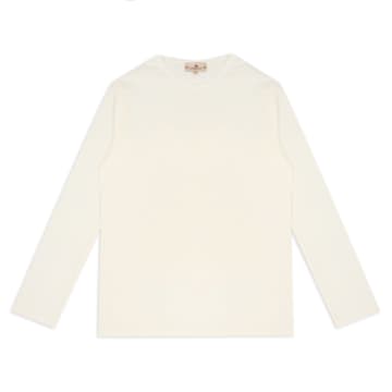 Burrows And Hare Long Sleeve T-shirt In White
