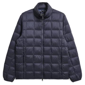 Taion High Neck Down Jacket Navy In Blue