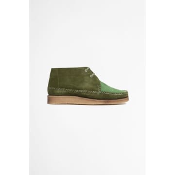 Padmore & Barnes Willow Boot Suede Green