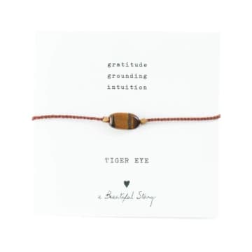 A Beautiful Story Tigers Eye Gemstone Bracelet