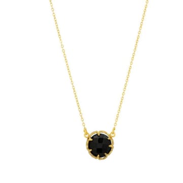 Ashiana London - Gemstone Necklace Black