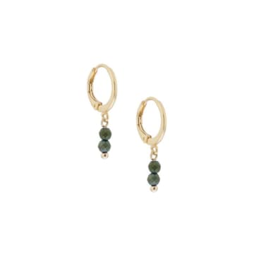 Ellen Beekmans Green Twi Gemstones Earrings