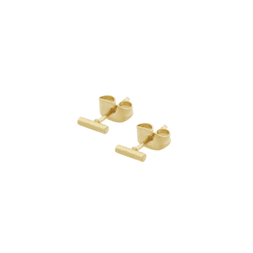 Ellen Beekmans Little Brick Mini Earrings In Gold