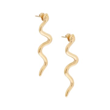 Ellen Beekmans Long Snake Earrings