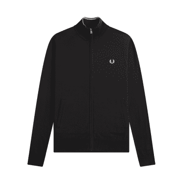 Fred Perry Authentic Classic Zip Through Cardigan Black