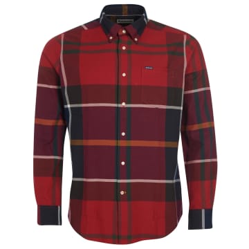 Shop Barbour Dunoon Tailored Shirt Red
