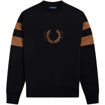 Fred Perry Bold Tipped Sweatshirt Black
