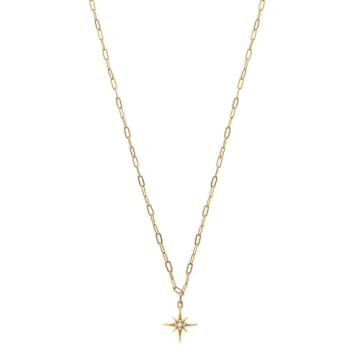 Orelia Pearl Starburst Long Necklace In Metallic