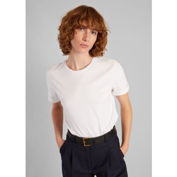 L'exception Paris T-shirt With Rolled Up Sleeves And Embroidery