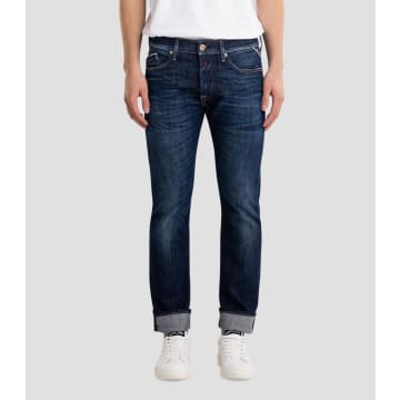 Replay Regular Fit Waitom Jeans In Blue