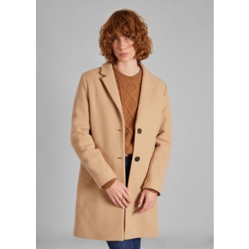 L'exception Paris Straight Coat In New Wool Made In France