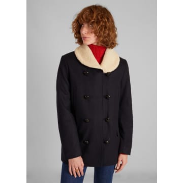 L'exception Paris Canadian Wool And Sheepskin Collar Made In France