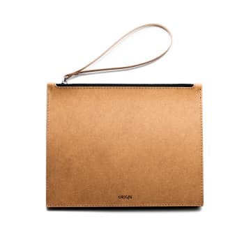 Maison Origin Recycled Leather Pouch In Black