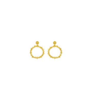 Ashiana Star Circle Small Stud Earrings