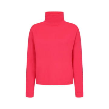 Mercy Delta Neon Pink Cashmere Polesdon High Neck Sweater