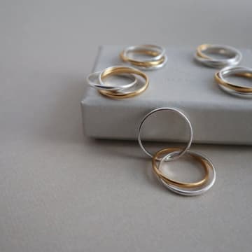 Lines + Current Anya Interlocking Ring