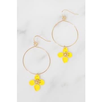 Lilac Rose Ida Yellow Earrings