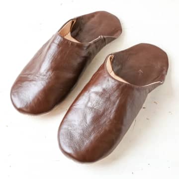 Bohemia Mens Moroccan Leather Babouche Slippers