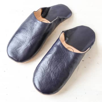 Bohemia Mens Moroccan Leather Babouche Slippers